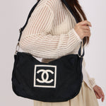 Chanel Sport Ligne Messenger Bag Canvas 2004 SHW