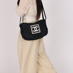 Chanel Sport Ligne Messenger Bag Canvas 2004 SHW