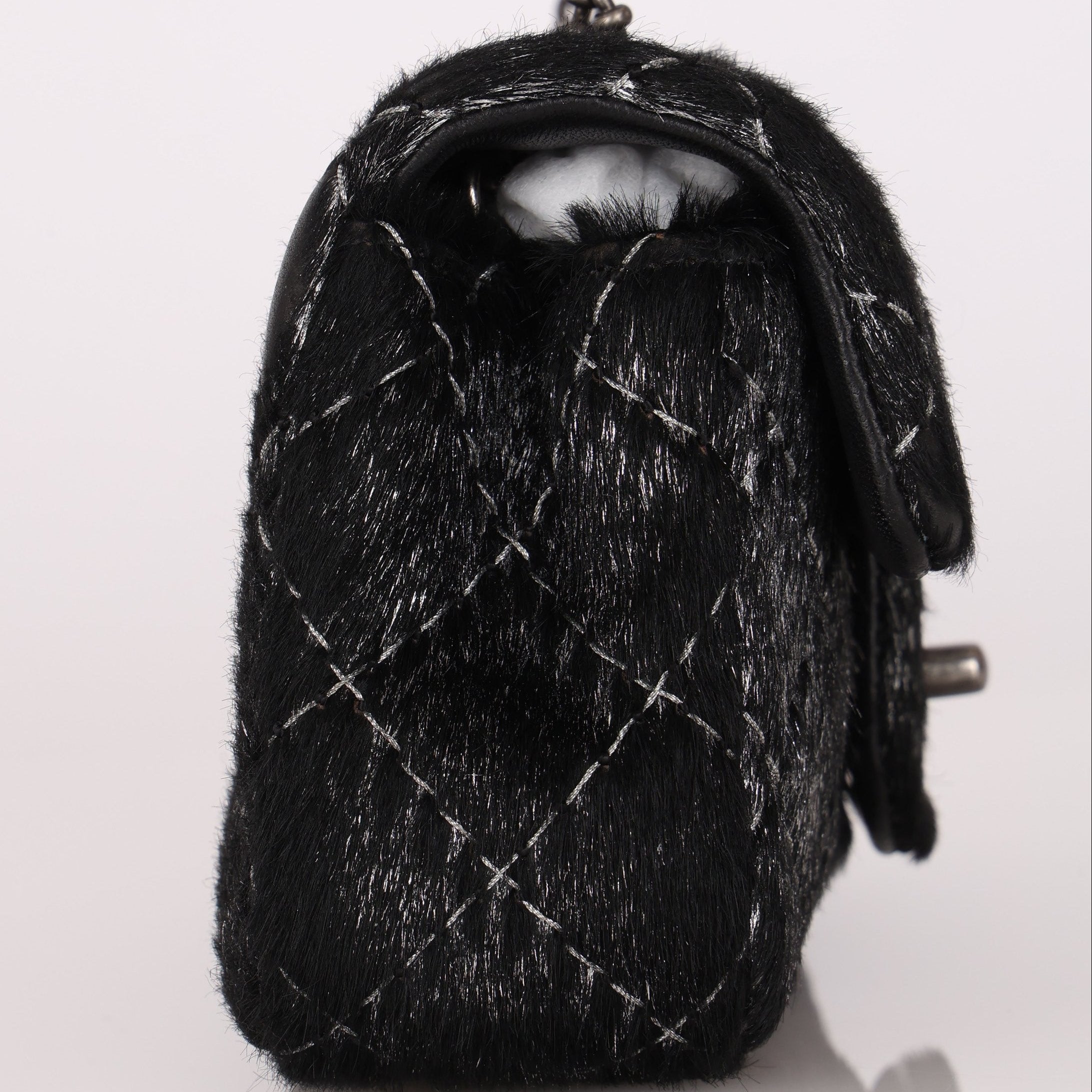 Chanel Mini Flap Metallic Ponyhair 2015 RHW