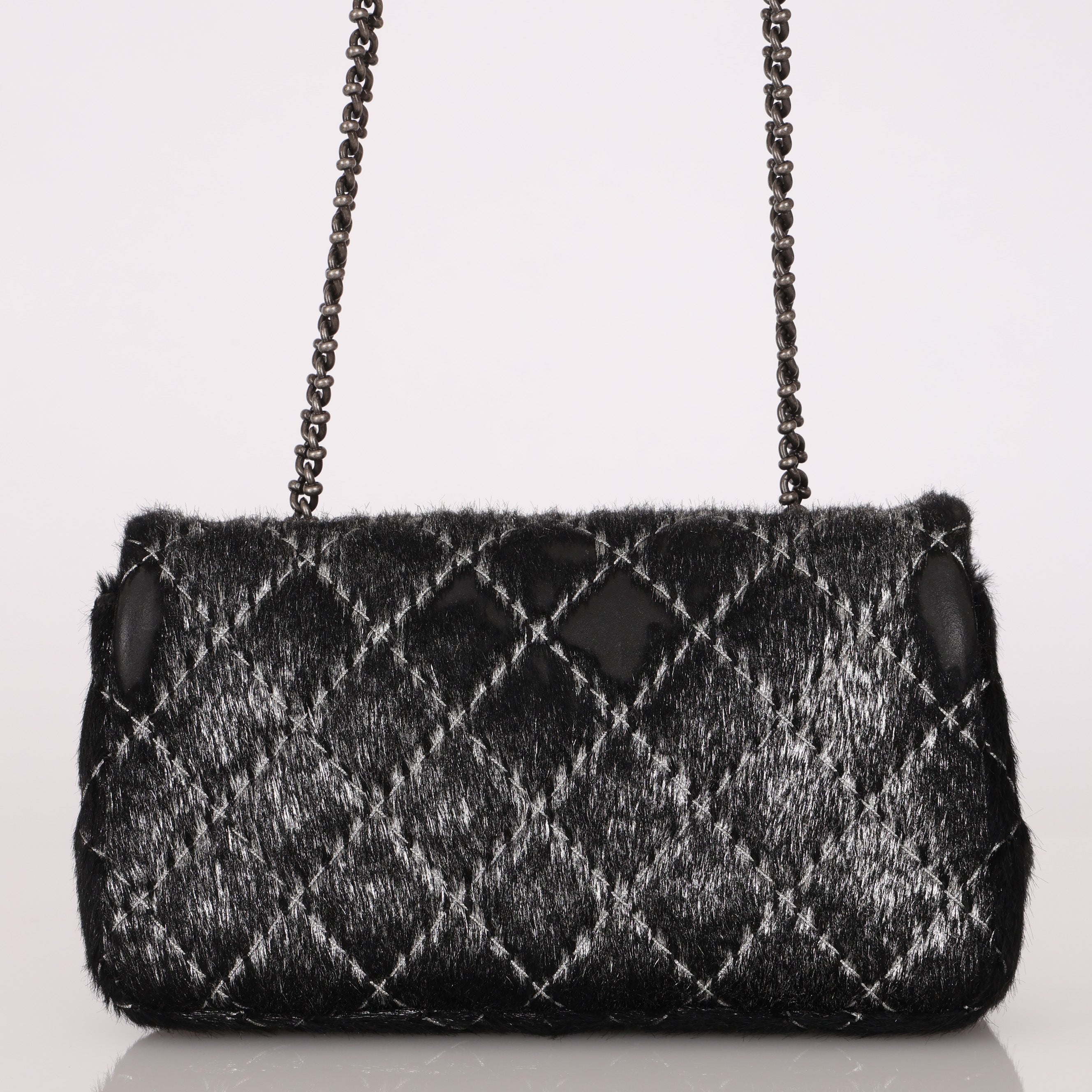 Chanel Mini Flap Metallic Ponyhair 2015 RHW