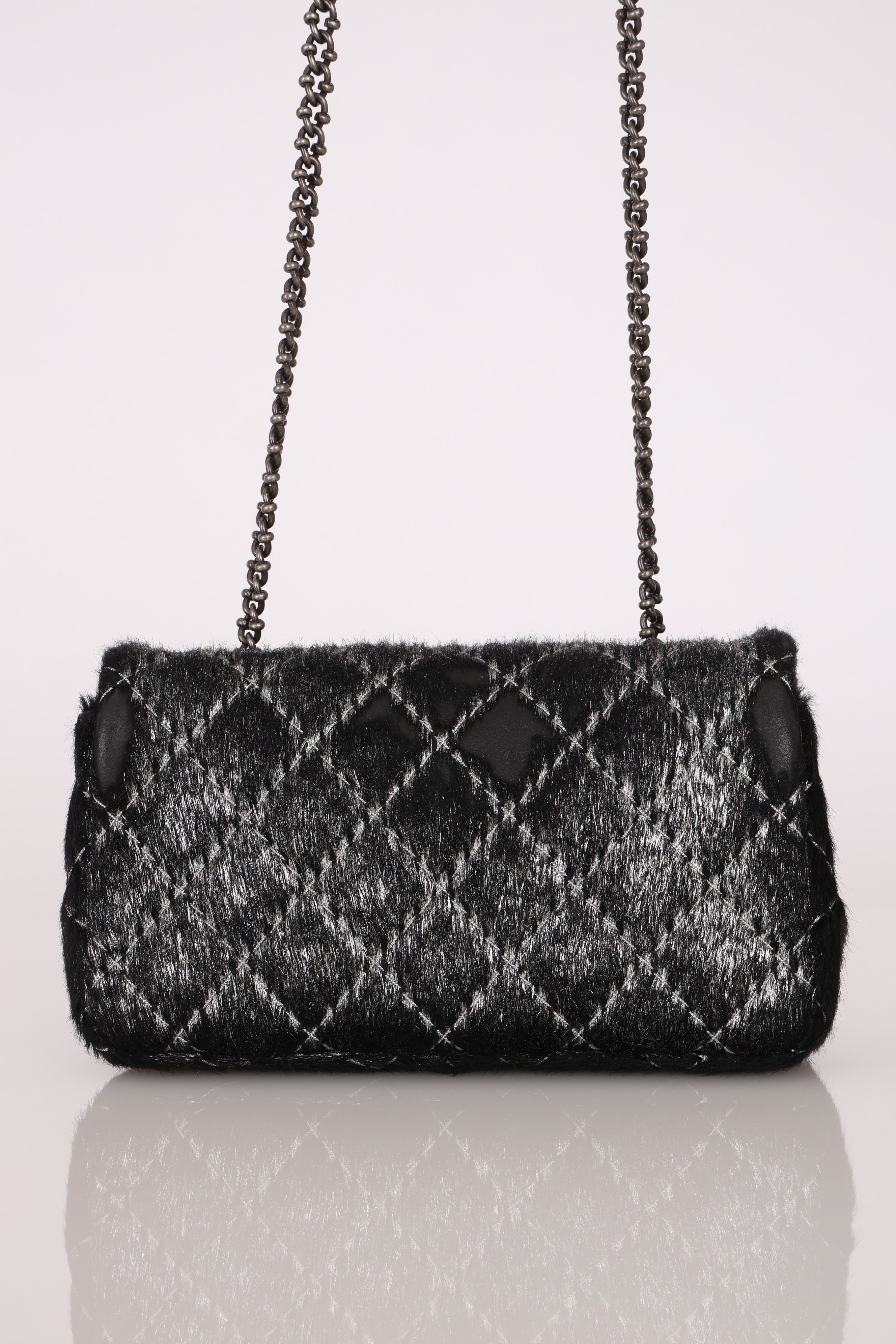 Chanel Mini Flap Metallic Ponyhair 2015 RHW