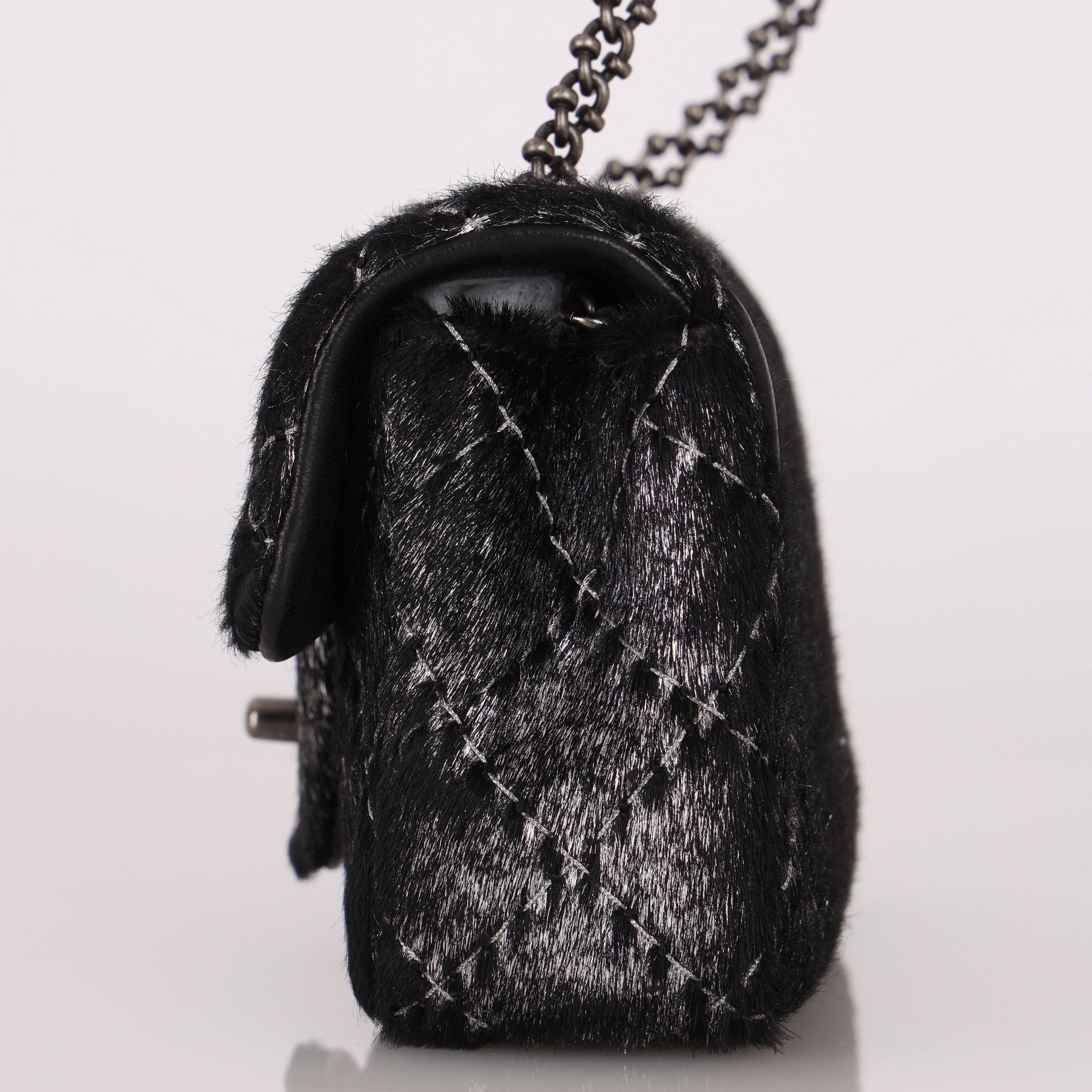 Chanel Mini Flap Metallic Ponyhair 2015 RHW
