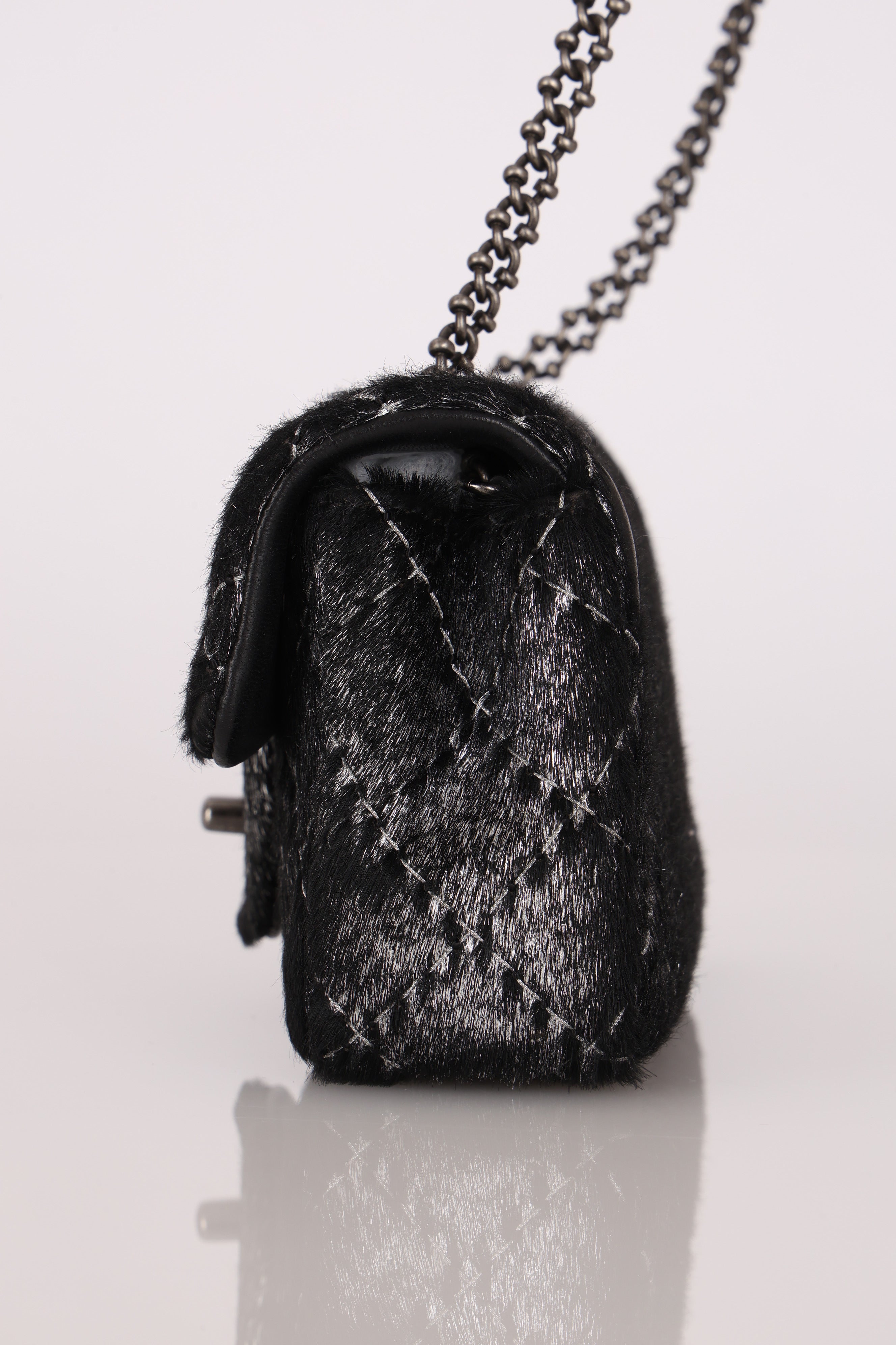 Chanel Mini Flap Metallic Ponyhair 2015 RHW
