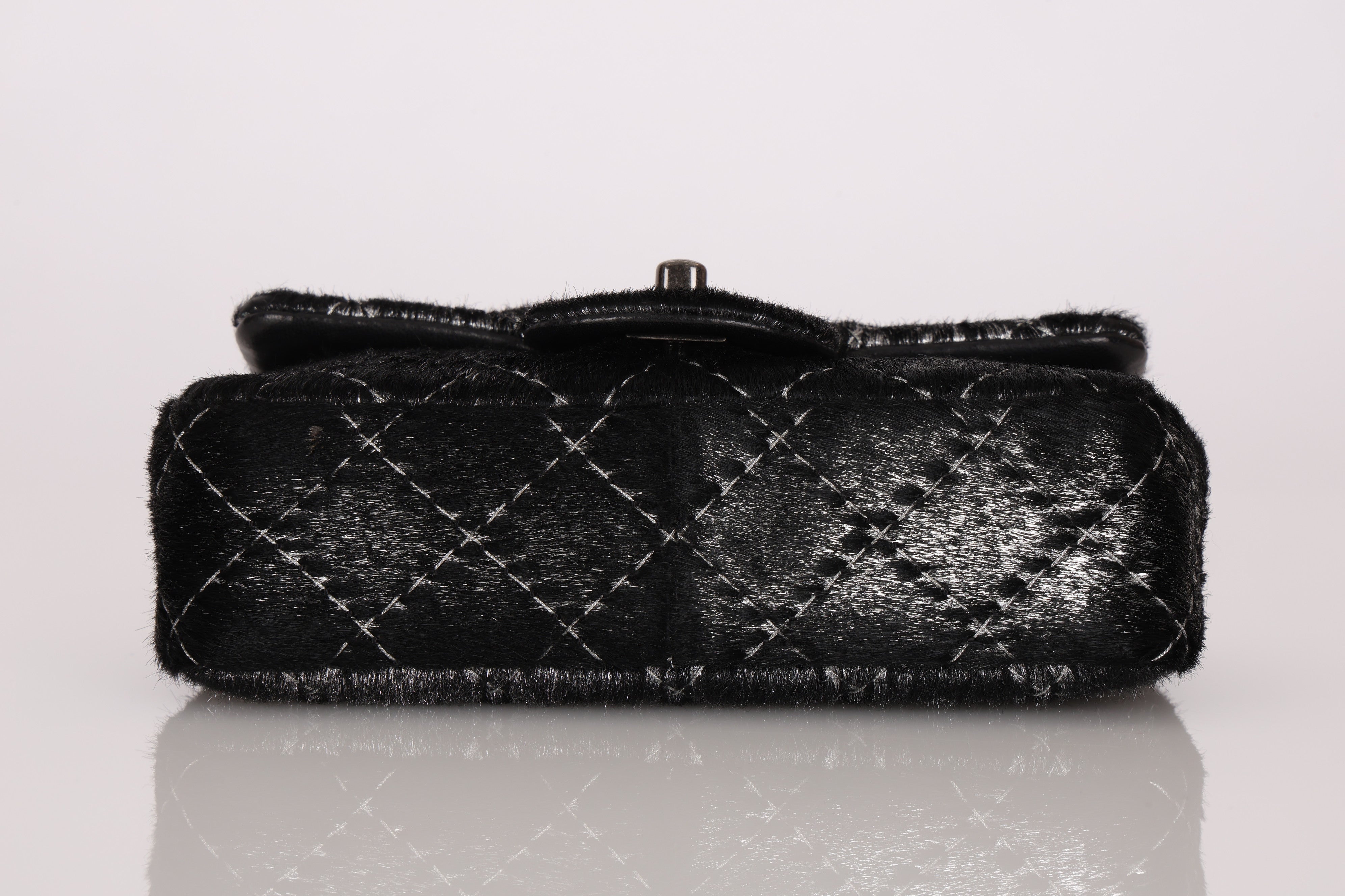 Chanel Mini Flap Metallic Ponyhair 2015 RHW