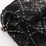 Rare Chanel Mini Single Flap Metallic Ponyhair 2015 RHW