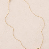 14K Yellow Gold FashioNica Malachite Mariner Chain Pendant Box Chain Necklace - Drop 23 - Drop 24