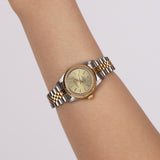 2001 Rolex Lady Datejust Olive Gold Strainless Steel 24mm