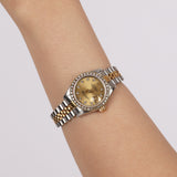 Rolex Datejust Champagne Diamond Bezel 26mm