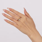 14K Yellow Gold Diamond Wrap Dome Ring, Size US 6.5