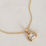 14K Yellow Gold and Lab Grown Diamond Pendant Charm