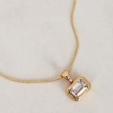 14K Yellow Gold and Lab Grown Diamond Pendant Charm
