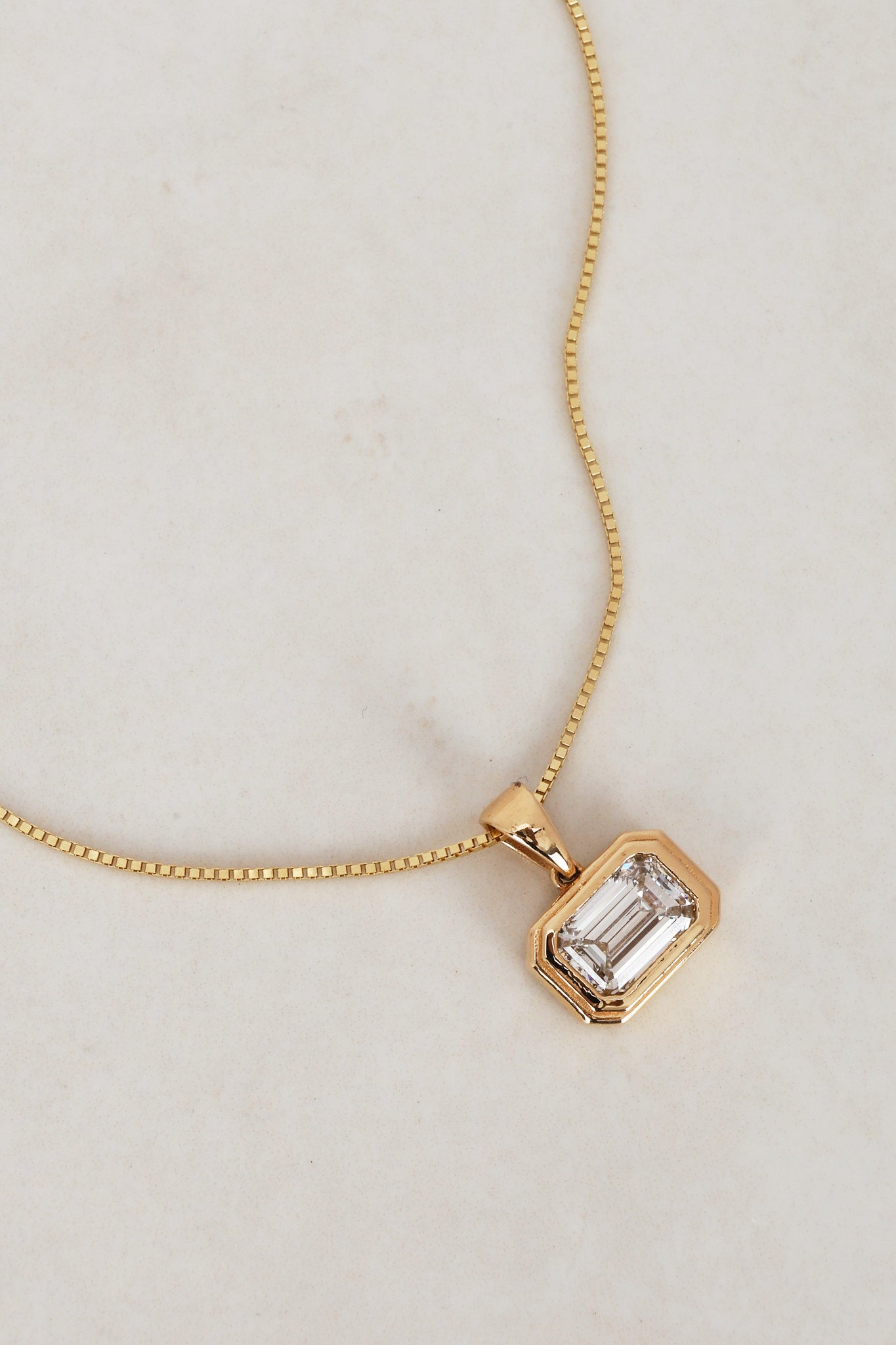 14K Yellow Gold and Lab Grown Diamond Pendant Charm