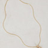 14K Yellow Gold and Lab Grown Diamond Pendant Charm
