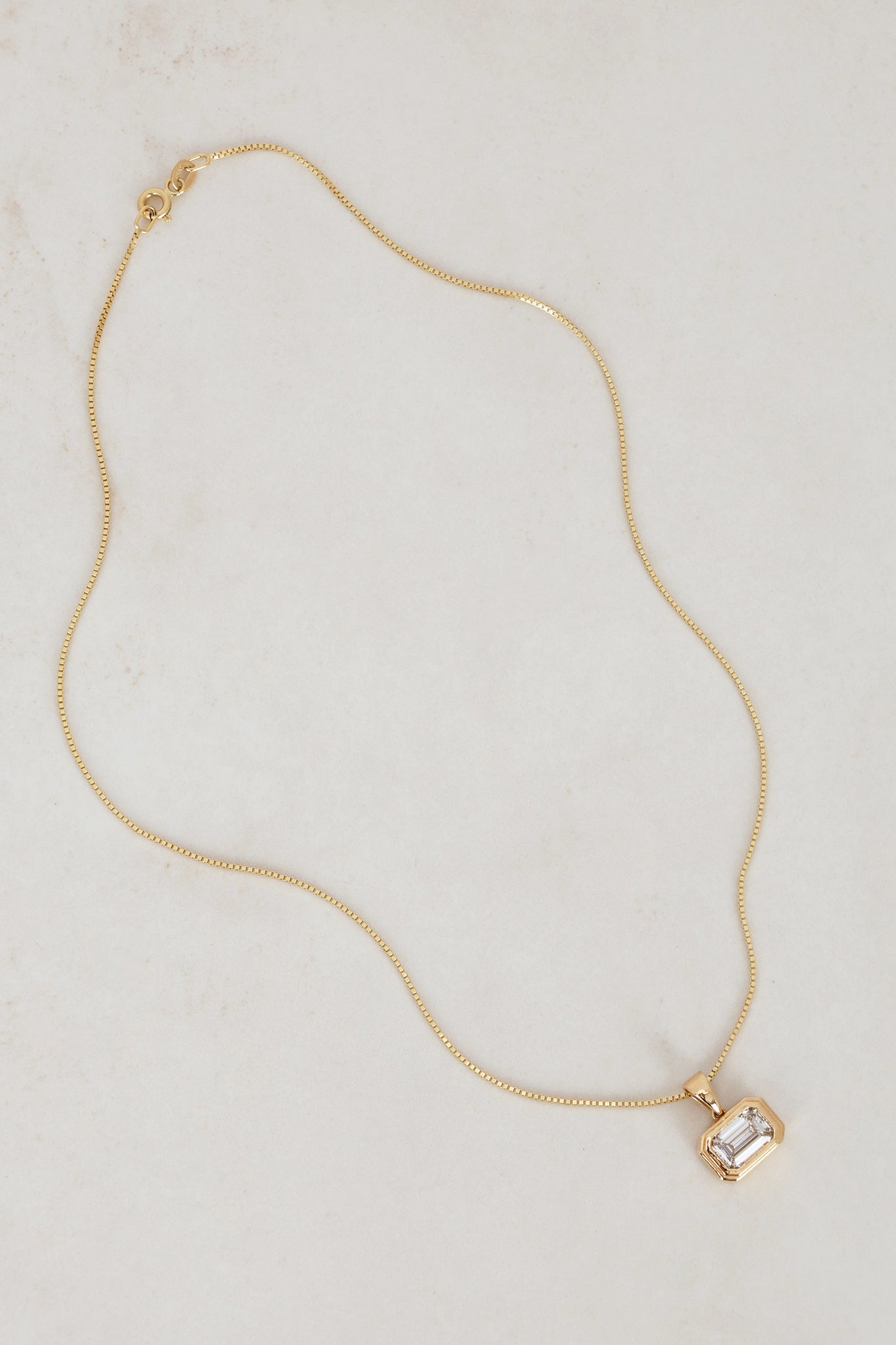 14K Yellow Gold and Lab Grown Diamond Pendant Charm