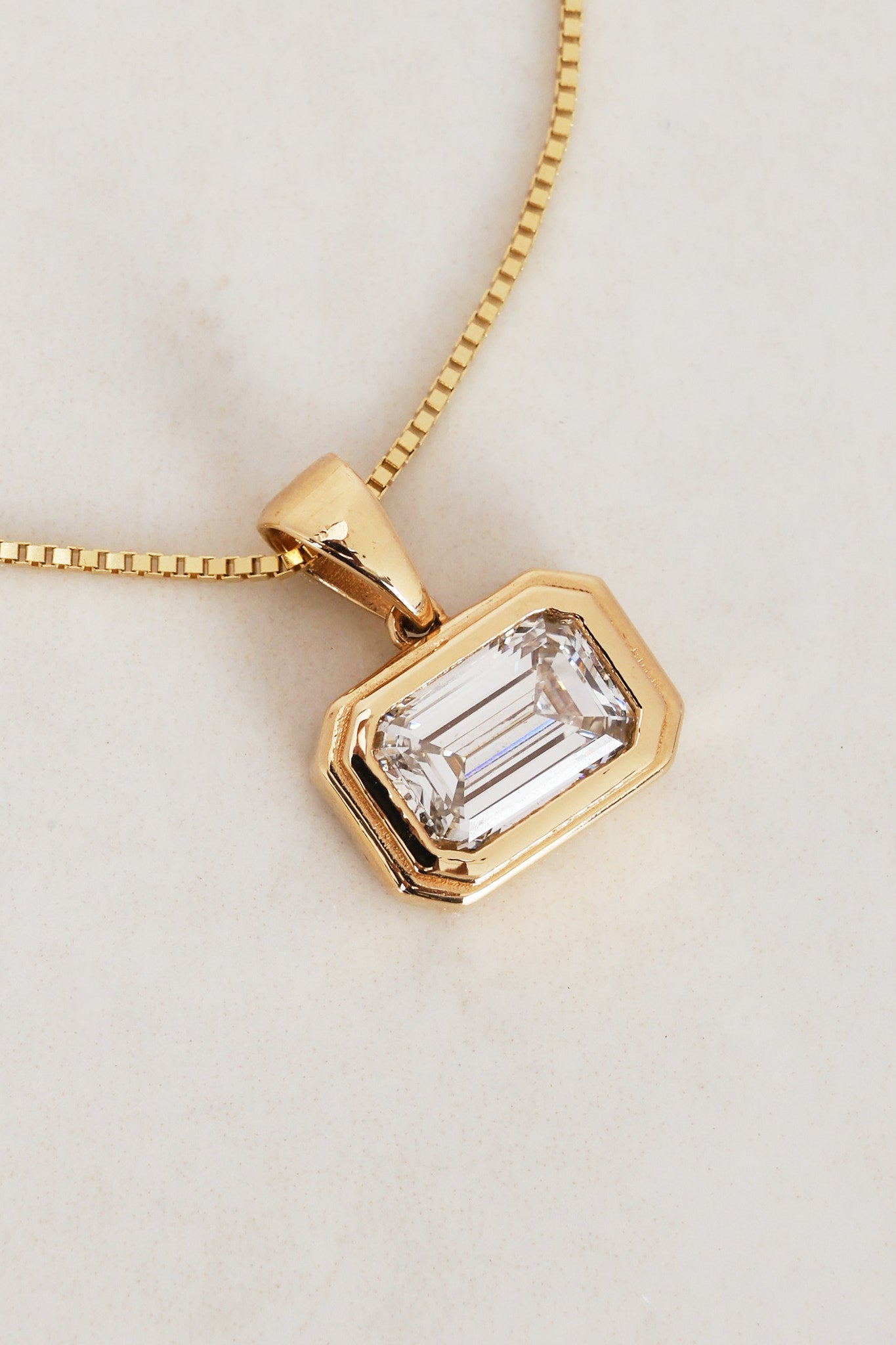 14K Yellow Gold and Lab Grown Diamond Pendant Charm