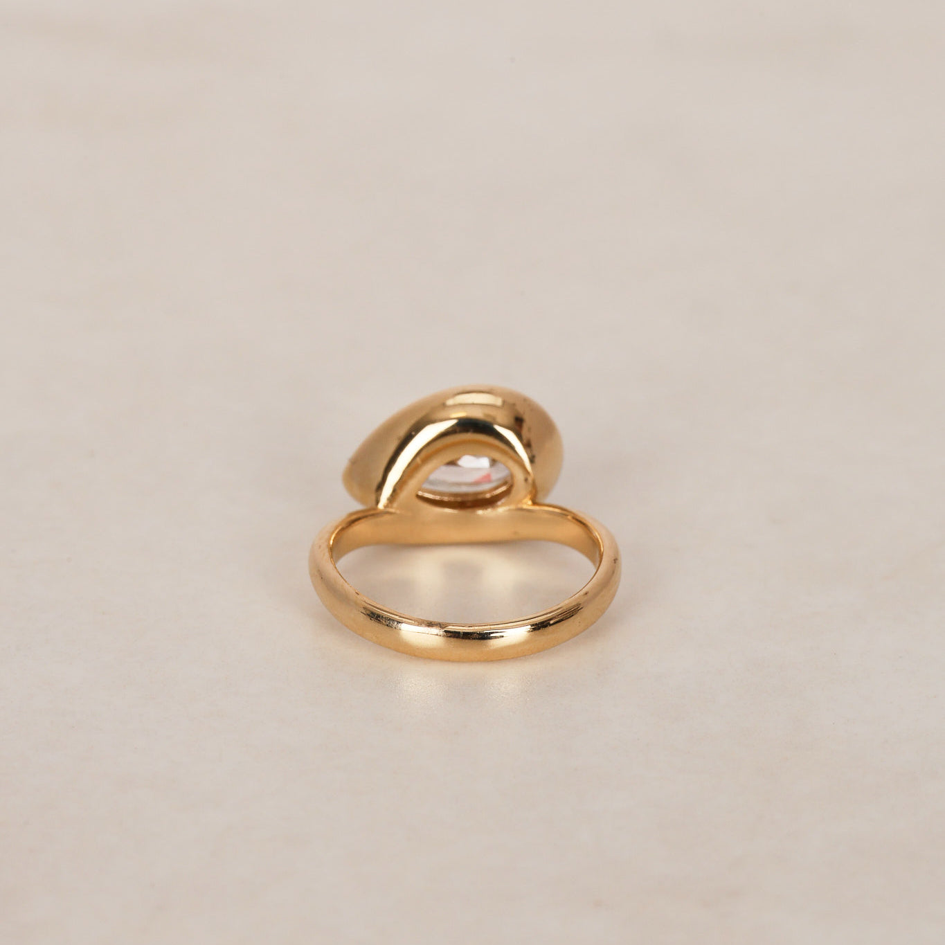14K Yellow Gold Lab Grown Diamond Ridge Pinky Ring, Size US 4.25