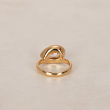 14K Yellow Gold Lab Grown Diamond Ridge Pinky Ring, Size US 4.25