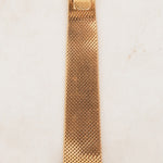 Jaeger LeCoultre 18K Yellow Gold Mesh Bracelet Diamond Dial Watch