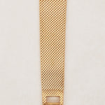 Jaeger LeCoultre 18K Yellow Gold Mesh Bracelet Diamond Dial Watch