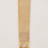 Jaeger LeCoultre 18K Yellow Gold Mesh Bracelet Diamond Dial Watch