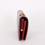 Chanel Kisslock Clutch Bordeaux Croc Embossed 2026 GHW