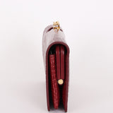 Chanel Kisslock Clutch Bordeaux Croc Embossed 2026 GHW