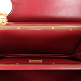 Chanel Kisslock Clutch Bordeaux Croc Embossed 2026 GHW