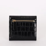 Chanel Trifold Wallet Black Croc Embossed 2026 GHW