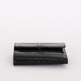 Chanel Trifold Wallet Black Croc Embossed 2026 GHW
