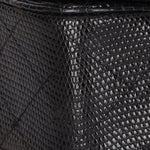 Chanel Mini Single Flap Black Lizard 24K GP