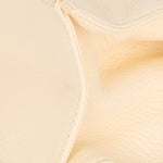 Chanel Wooden Top Handle Bag Ivory Calfskin