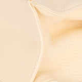 Chanel Wooden Top Handle Bag Ivory Calfskin