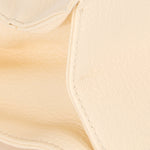 Chanel Wooden Top Handle Bag Ivory Calfskin