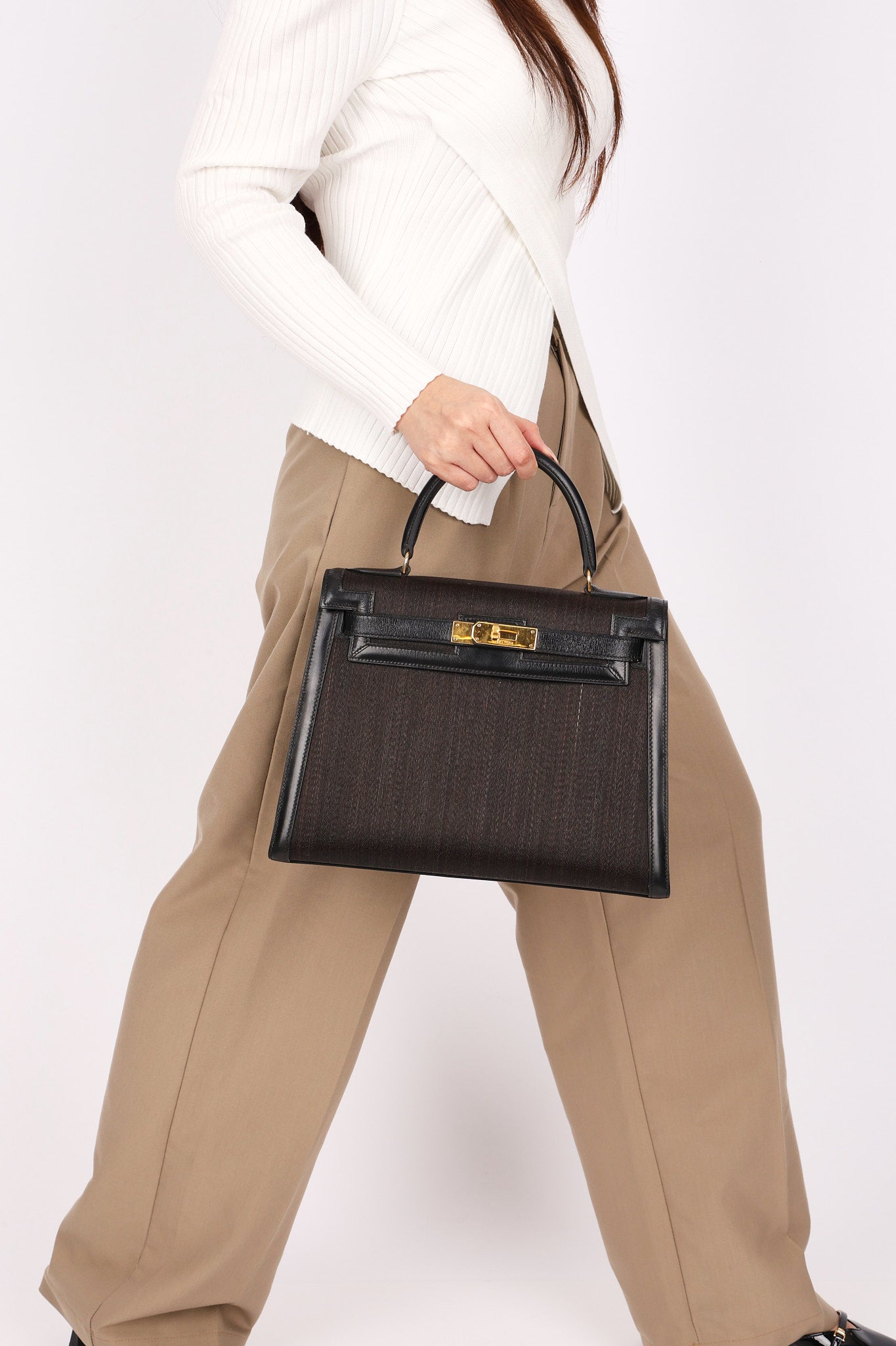Hermès Kelly 28 (color + leather) GHW