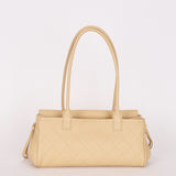 Chanel Small Urban Essential East West Shopping Tote Light Beige Caviar GHW