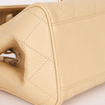 Chanel Small Urban Essential East West Shopping Tote Light Beige Caviar GHW