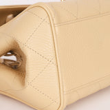 Chanel Small Urban Essential East West Shopping Tote Light Beige Caviar GHW