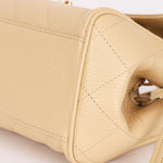 Chanel Small Urban Essential East West Shopping Tote Light Beige Caviar GHW