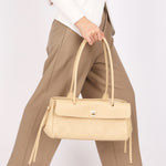 Chanel Small Urban Essential East West Shopping Tote Light Beige Caviar GHW