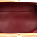 Chanel Large Quilted Clutch with Chain Taupe Suede GHW