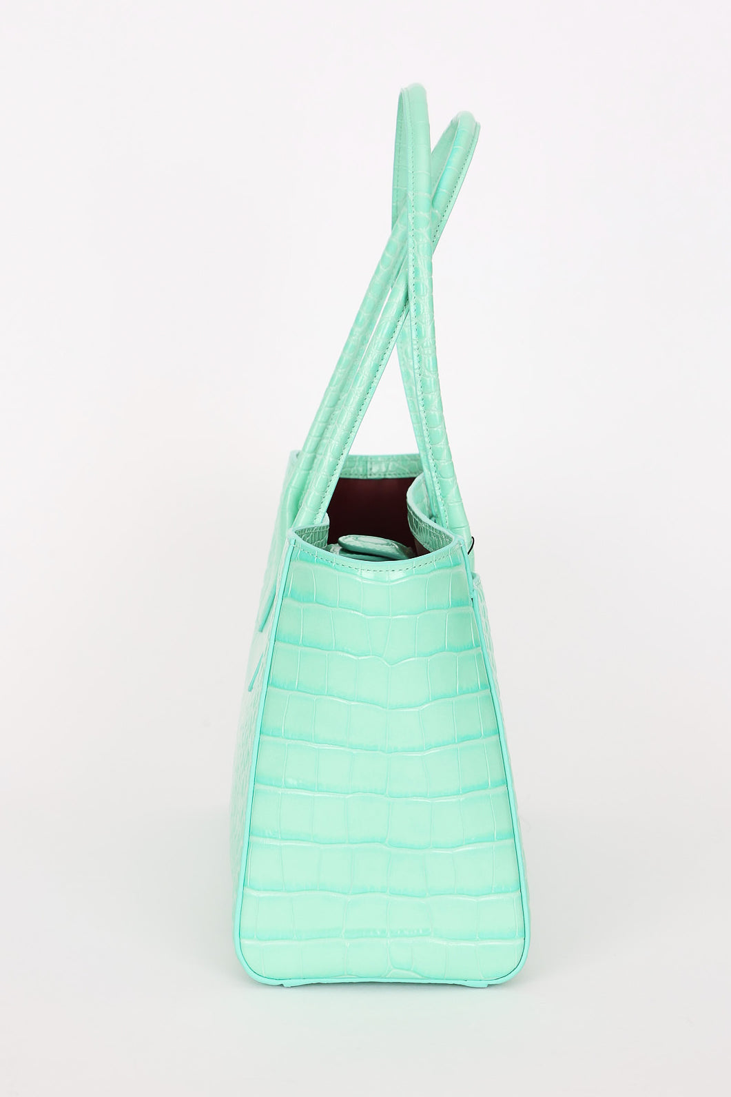 Chanel Large Shopping Tote Green Embossed Croc GHW