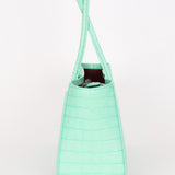 Chanel Large Shopping Tote Green Embossed Croc GHW