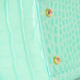 Chanel Large Shopping Tote Green Embossed Croc GHW