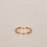 14K Rose Gold Diamond Ridged Channel Ring, Size US 7