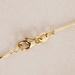 14K Yellow Gold FashioNica Mother of Pearl Mariner Chain Pendant Box Chain Necklace