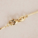 14K Yellow Gold FashioNica Mother of Pearl Mariner Chain Pendant Box Chain Necklace
