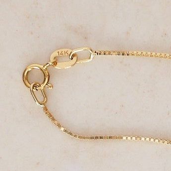 14K Yellow Gold FashioNica Malachite Mariner Chain Pendant Box Chain Necklace
