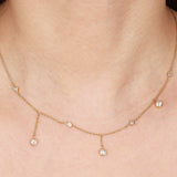 14K Yellow Gold and Diamond Constellation Necklace