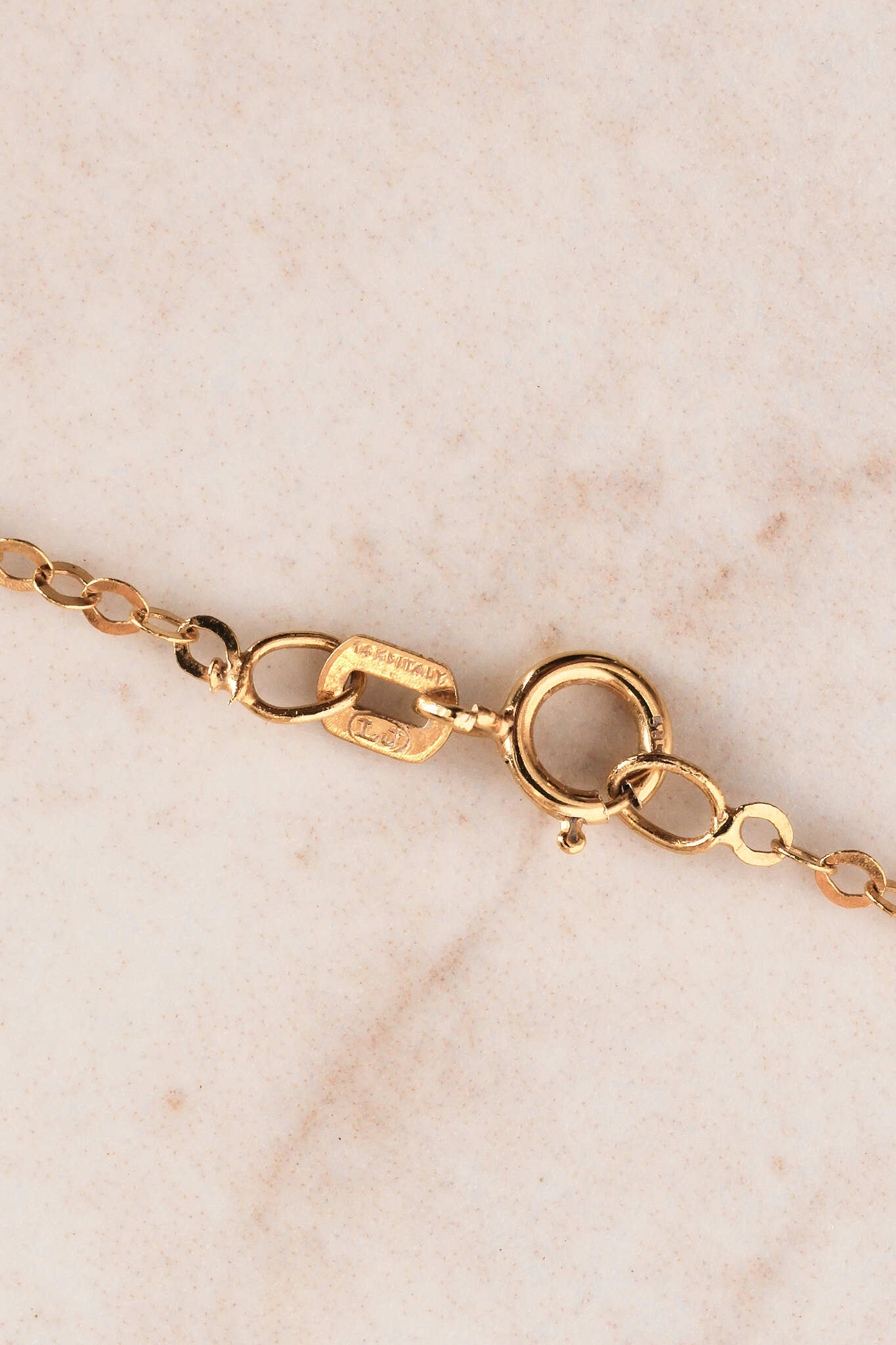 14K Yellow Gold and Lab Grown Diamond Pendant Necklace
