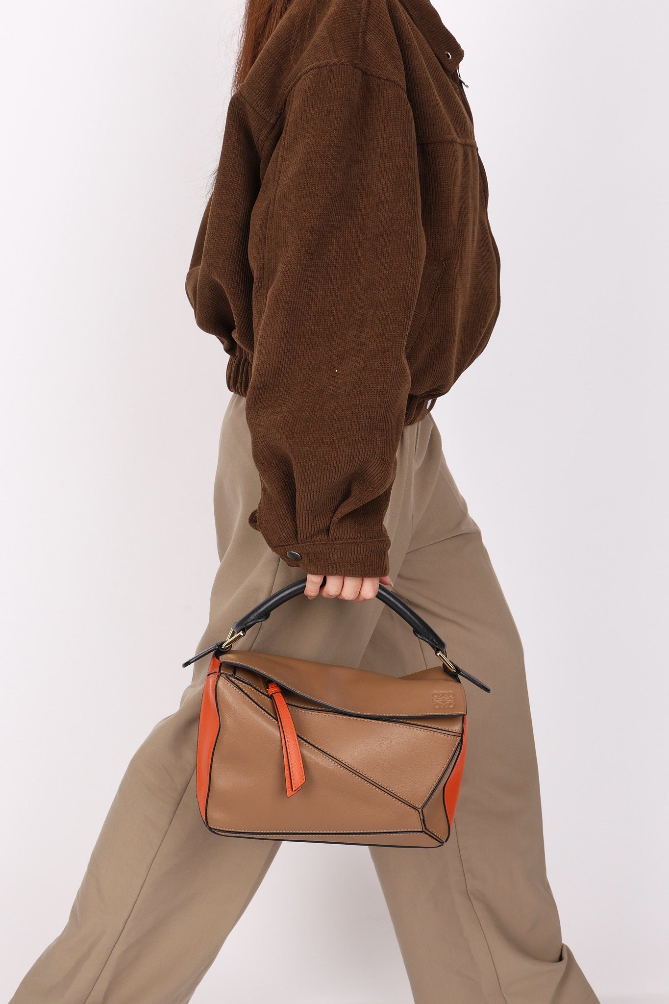 Loewe Tricolor Small Puzzle Bag